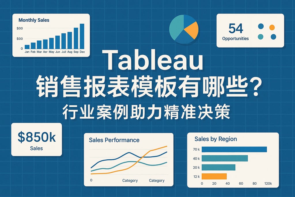 tableau销售报表模板有哪些？行业案例助力精准决策