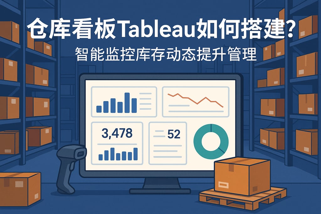 仓库看板Tableau如何搭建？智能监控库存动态提升管理