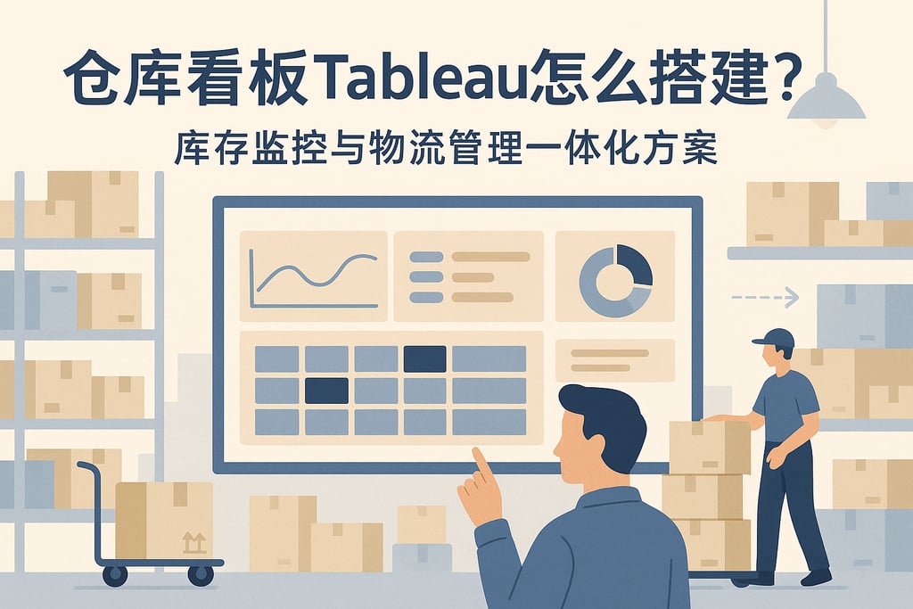 仓库看板Tableau怎么搭建？库存监控与物流管理一体化方案