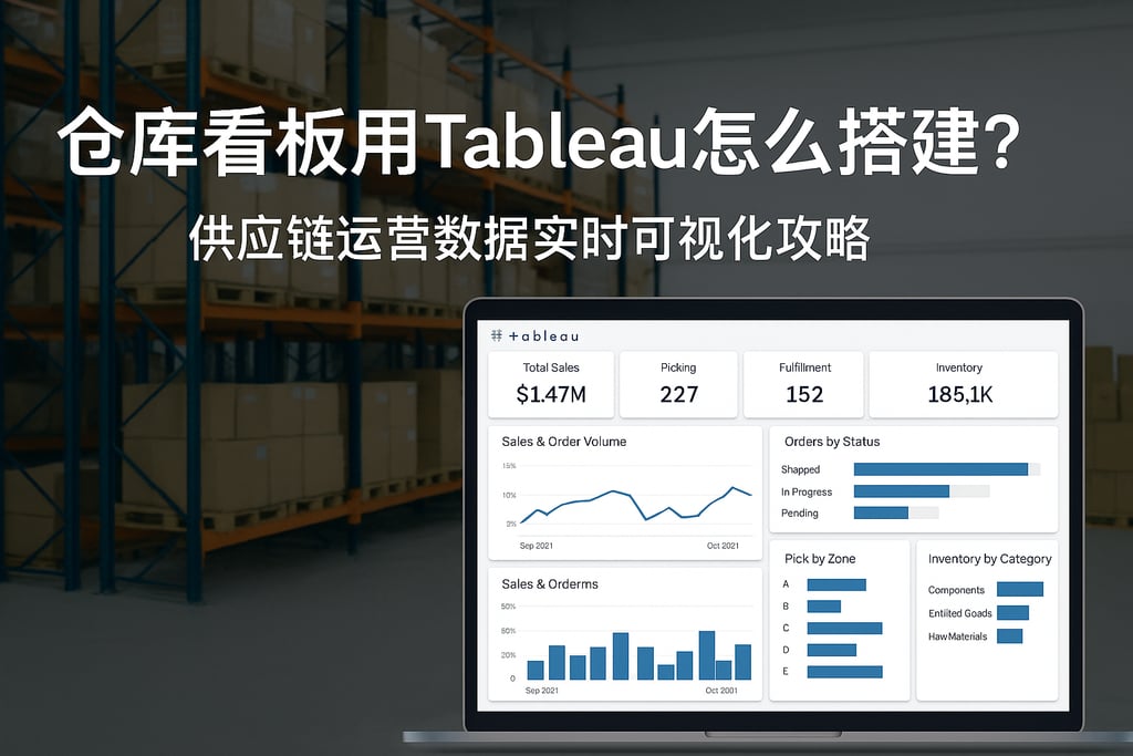 仓库看板用Tableau怎么搭建？供应链运营数据实时可视化攻略