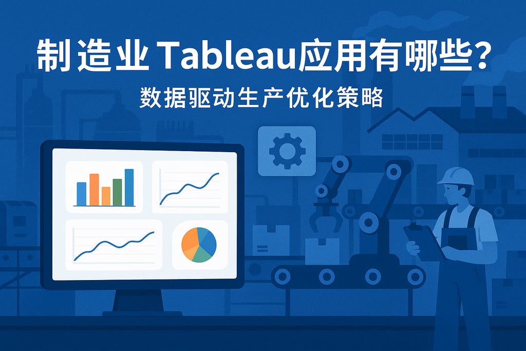制造业Tableau应用有哪些？数据驱动生产优化策略