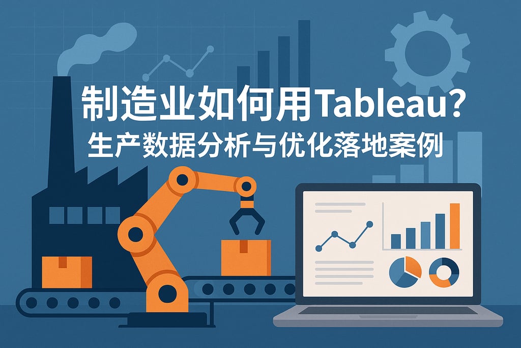 制造业如何用Tableau？生产数据分析与优化落地案例
