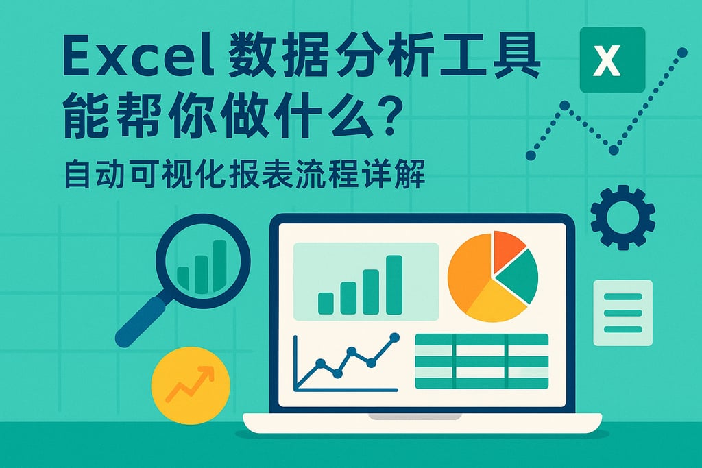 excel数据分析工具能帮你做什么？自动可视化报表流程详解