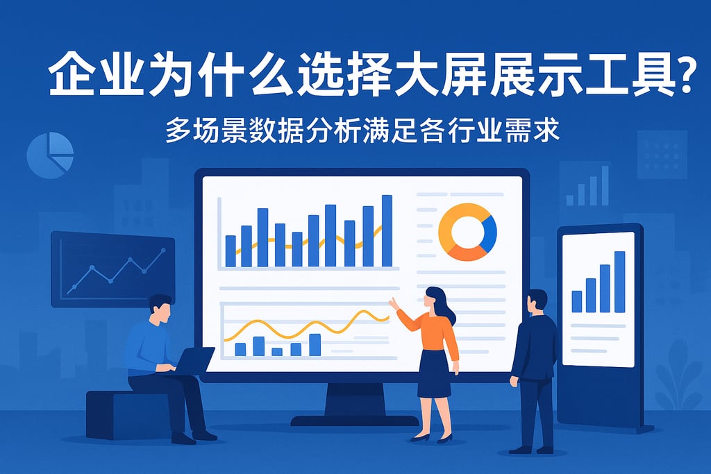 企业为什么选择大屏展示工具？多场景数据分析满足各行业需求