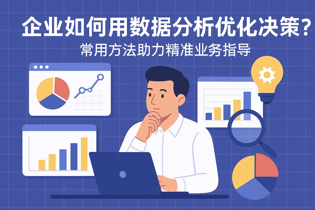 企业如何用数据分析优化决策？常用方法助力精准业务指导
