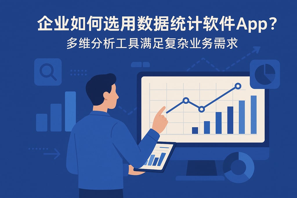 企业如何选用数据统计软件app？多维分析工具满足复杂业务需求