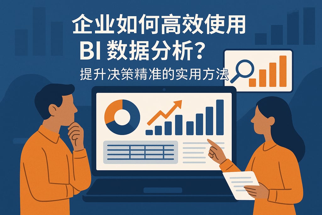 企业如何高效使用BI数据分析？提升决策精准的实用方法