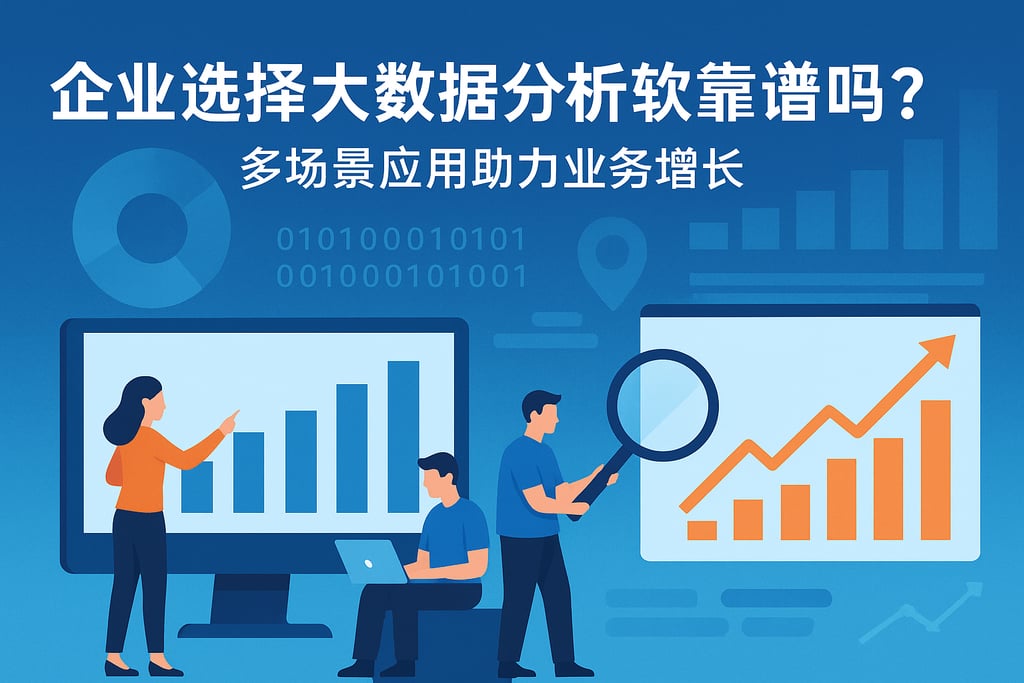企业选择大数据分析软件靠谱吗？多场景应用助力业务增长