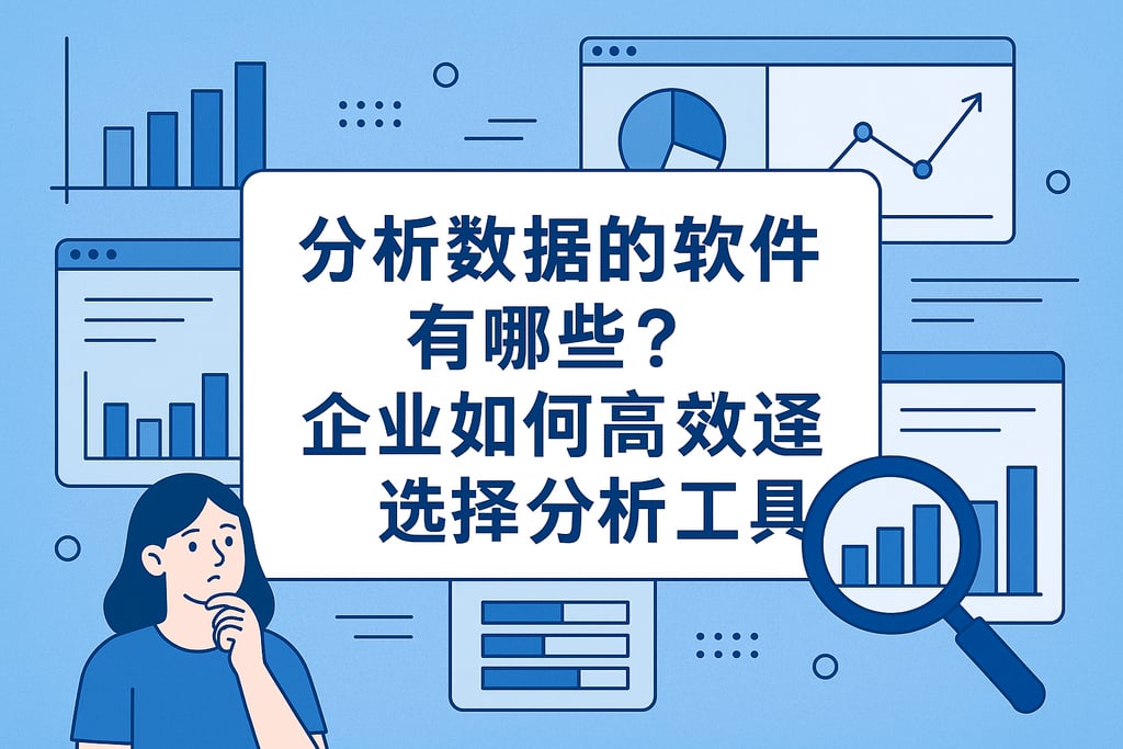 分析数据的软件有哪些？企业如何高效选择分析工具
