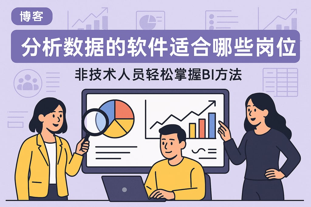 分析数据的软件适合哪些岗位？非技术人员轻松掌握BI方法