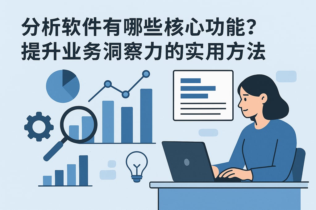 分析软件有哪些核心功能？提升业务洞察力的实用方法