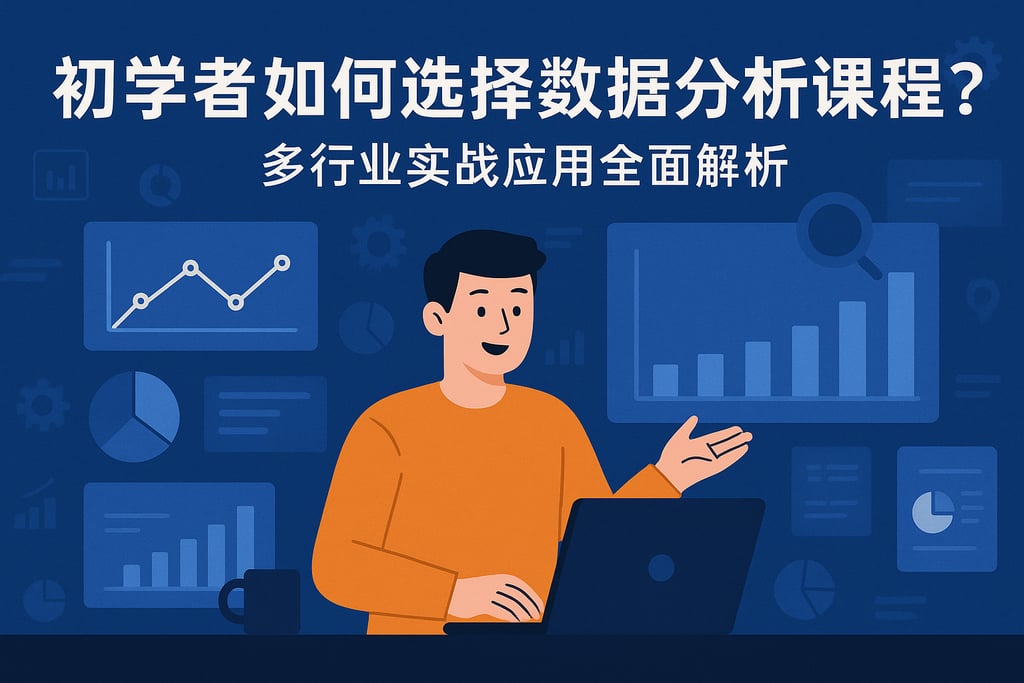 初学者如何选择数据分析课程？多行业实战应用全面解析