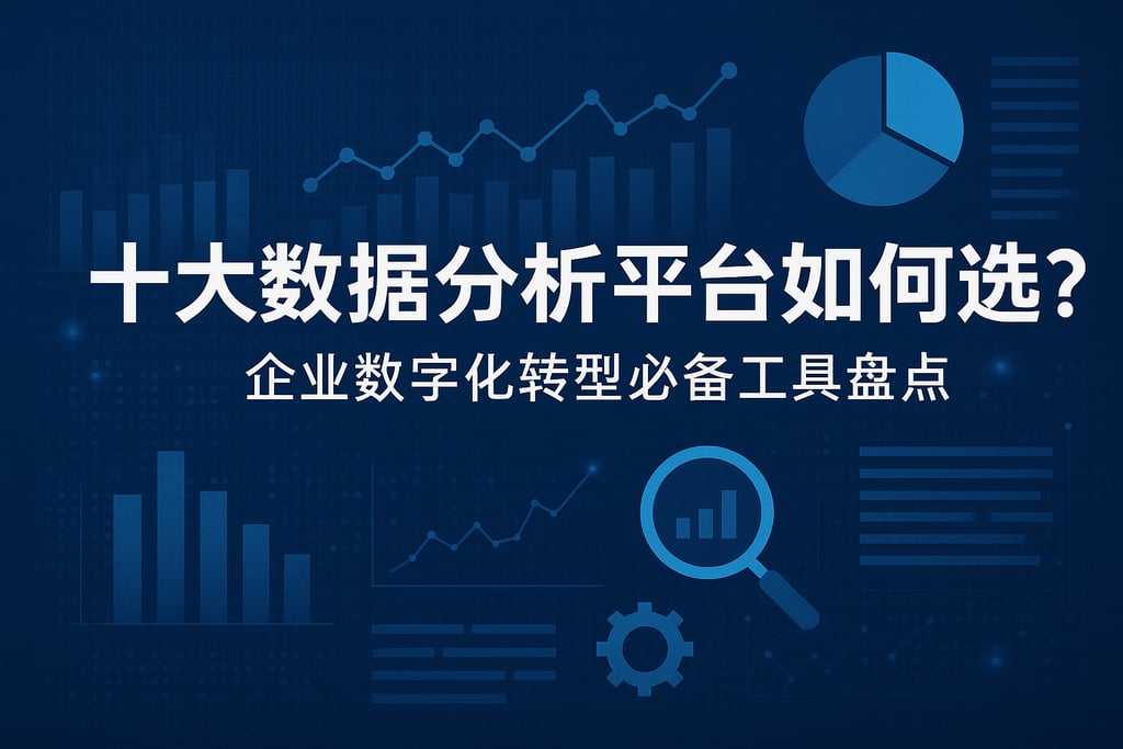 十大数据分析平台如何选？企业数字化转型必备工具盘点