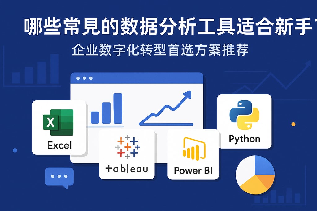 哪些常见的数据分析工具适合新手？企业数字化转型首选方案推荐
