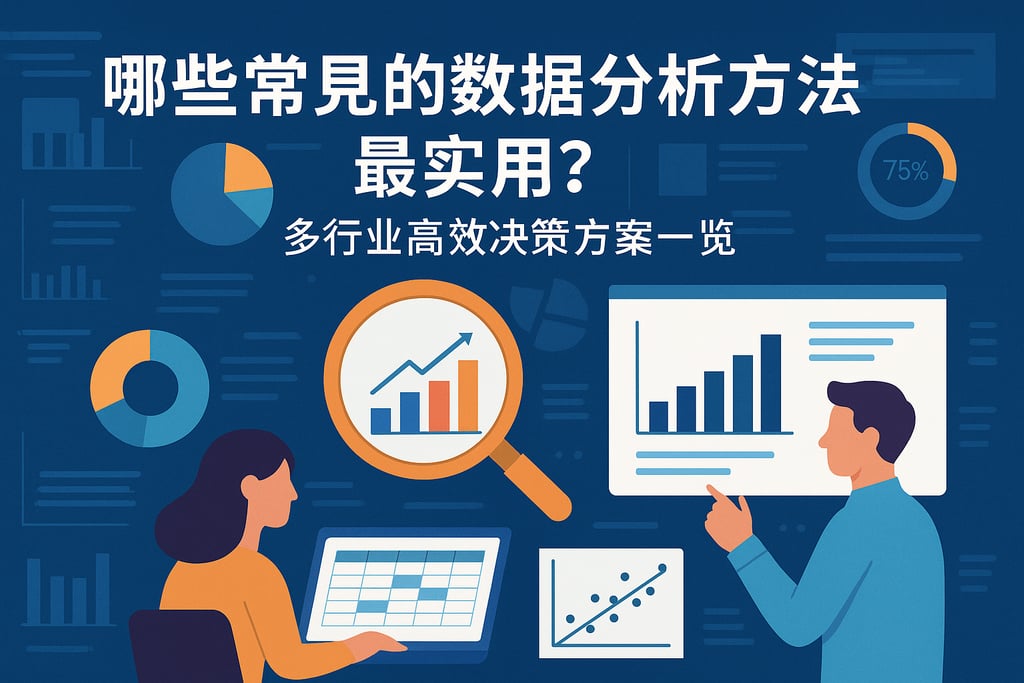 哪些常见的数据分析方法最实用？多行业高效决策方案一览