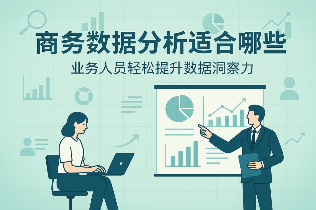 商务数据分析适合哪些岗位？业务人员轻松提升数据洞察力