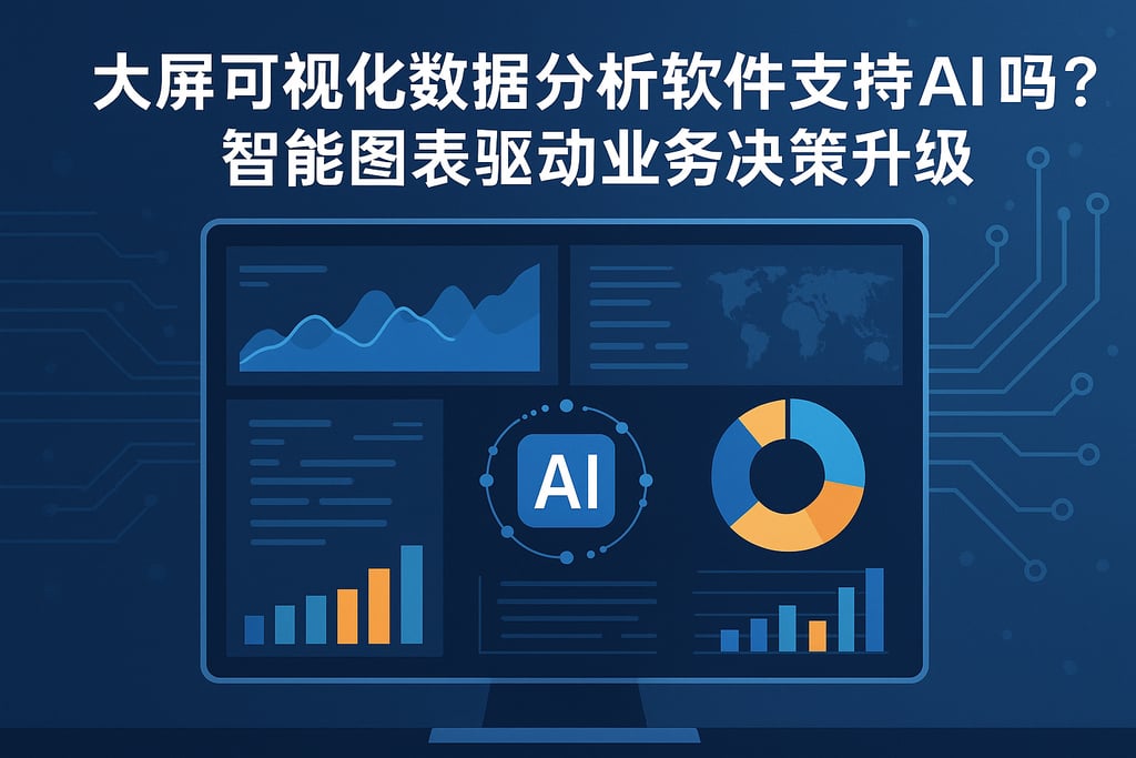 大屏可视化数据分析软件支持AI吗？智能图表驱动业务决策升级