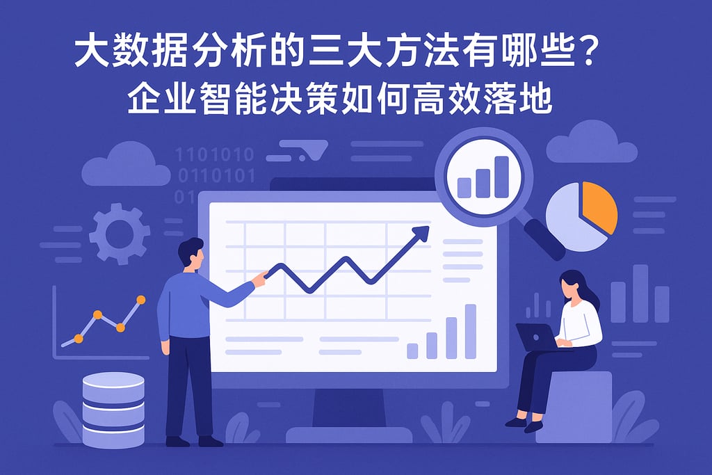 大数据分析的三大方法有哪些？企业智能决策如何高效落地