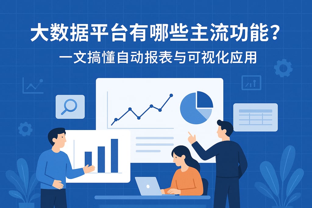 大数据平台有哪些主流功能？一文搞懂自动报表与可视化应用