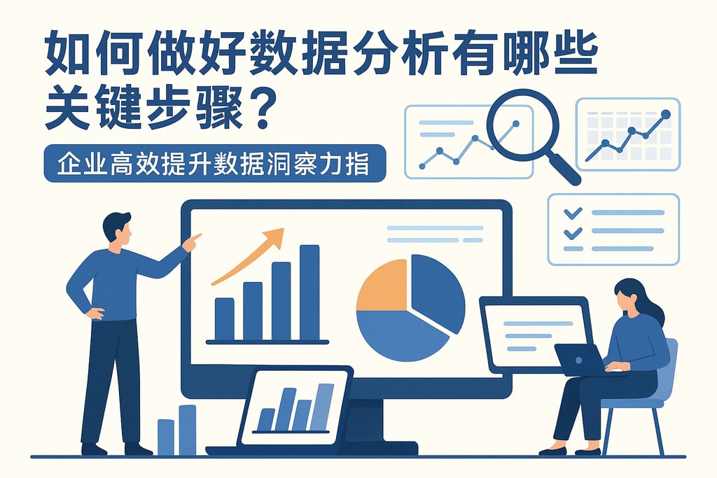 如何做好数据分析有哪些关键步骤？企业高效提升数据洞察力指南