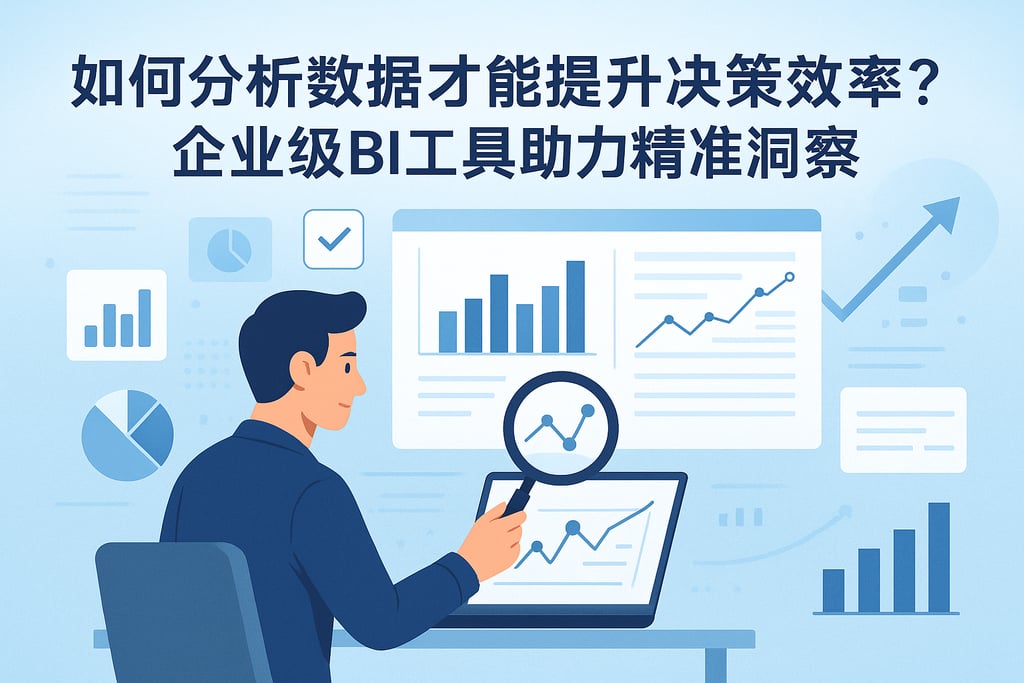 如何分析数据才能提升决策效率？企业级BI工具助力精准洞察