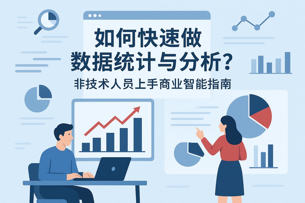 如何快速做数据统计与分析？非技术人员上手商业智能指南