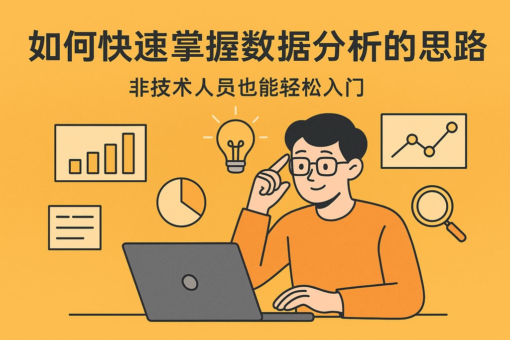 如何快速掌握数据分析的思路？非技术人员也能轻松入门