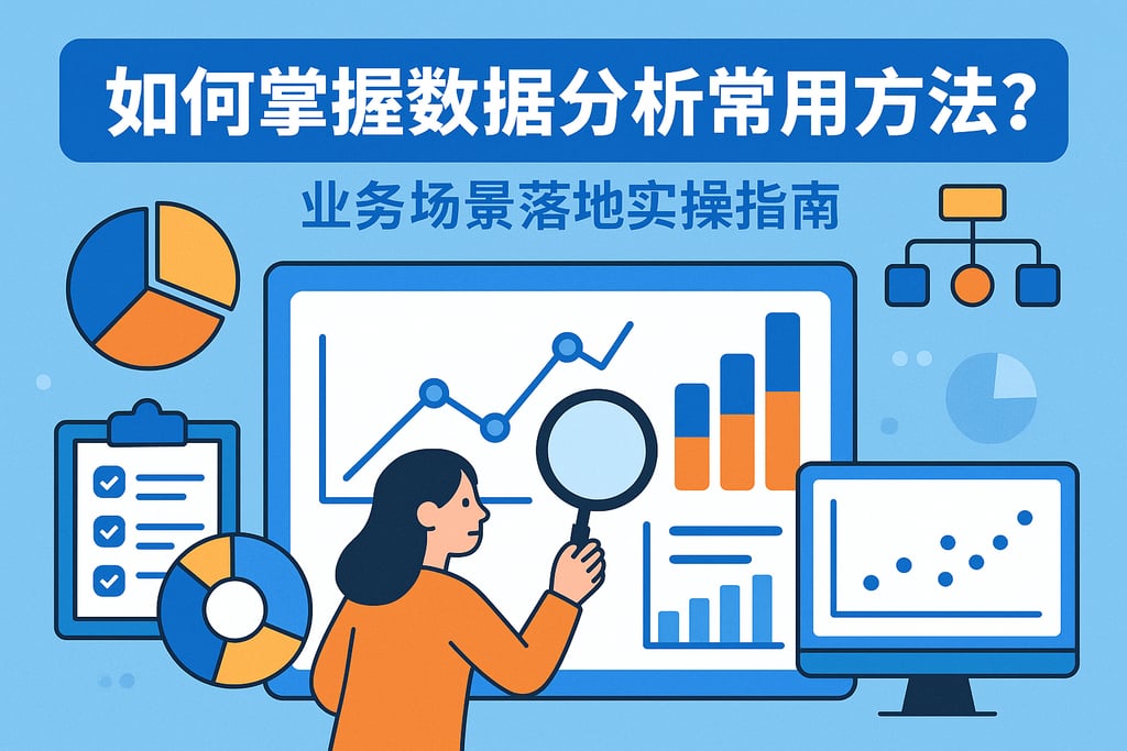 如何掌握数据分析常用方法？业务场景落地实操指南