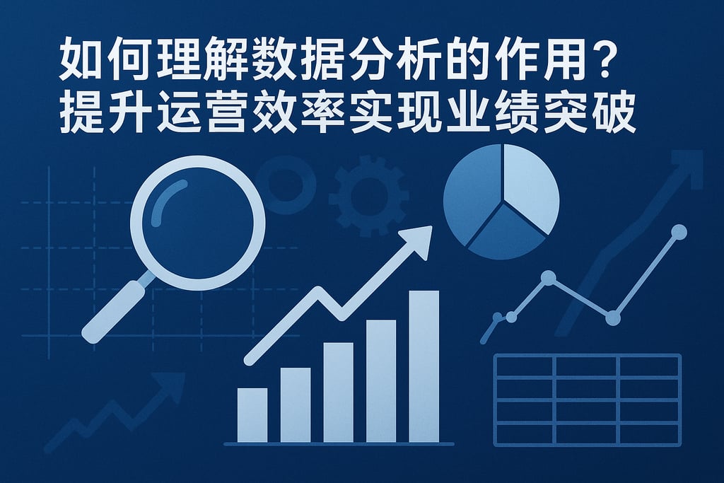 如何理解数据分析的作用？提升运营效率实现业绩突破