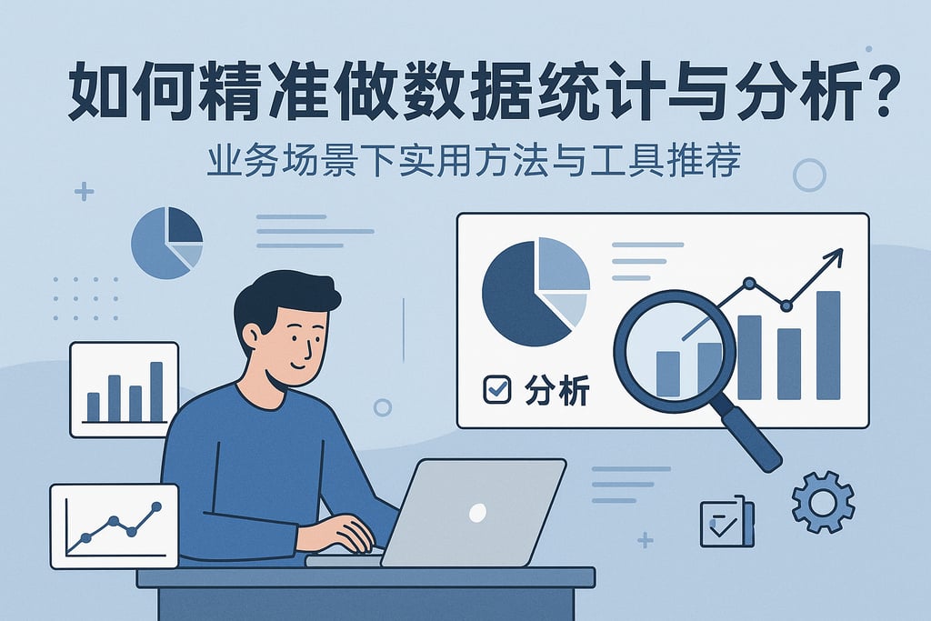 如何精准做数据统计与分析？业务场景下实用方法与工具推荐