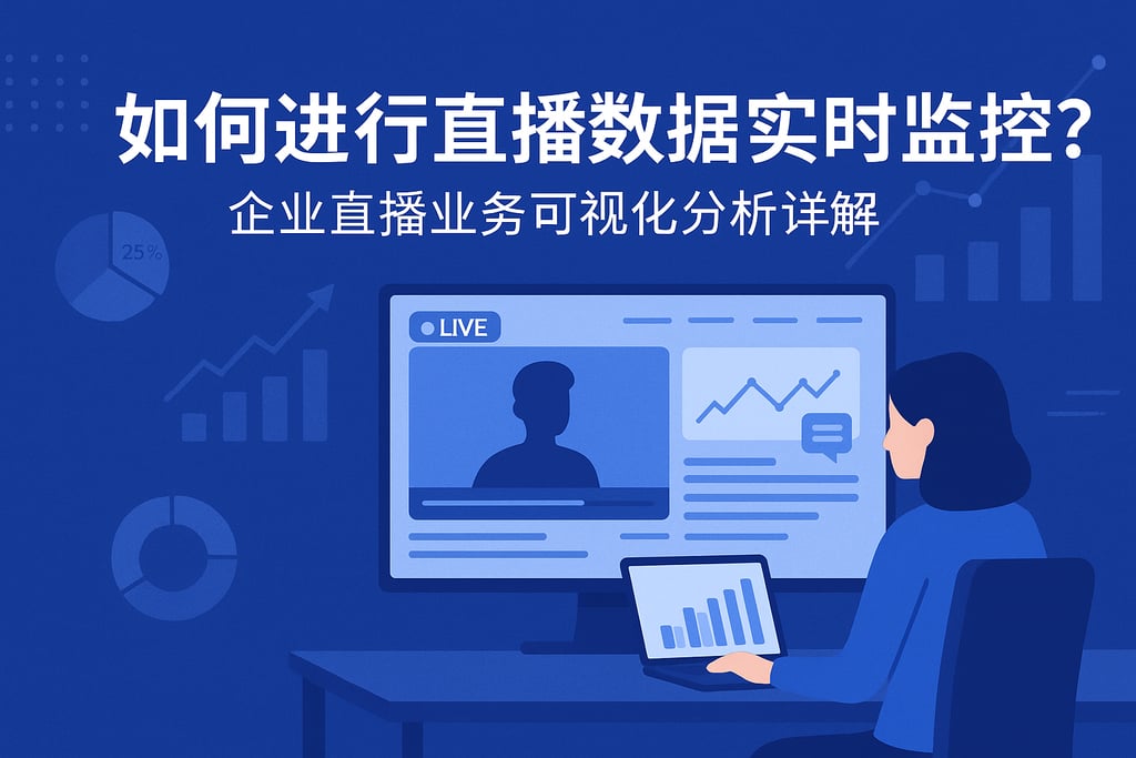 如何进行直播数据实时监控？企业直播业务可视化分析详解