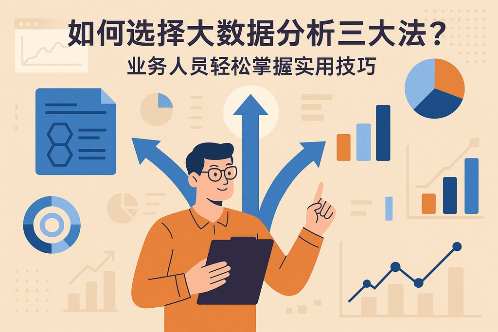 如何选择大数据分析三大方法？业务人员轻松掌握实用技巧