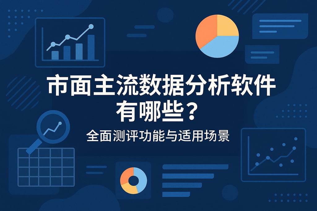 市面主流数据分析软件有哪些？全面测评功能与适用场景