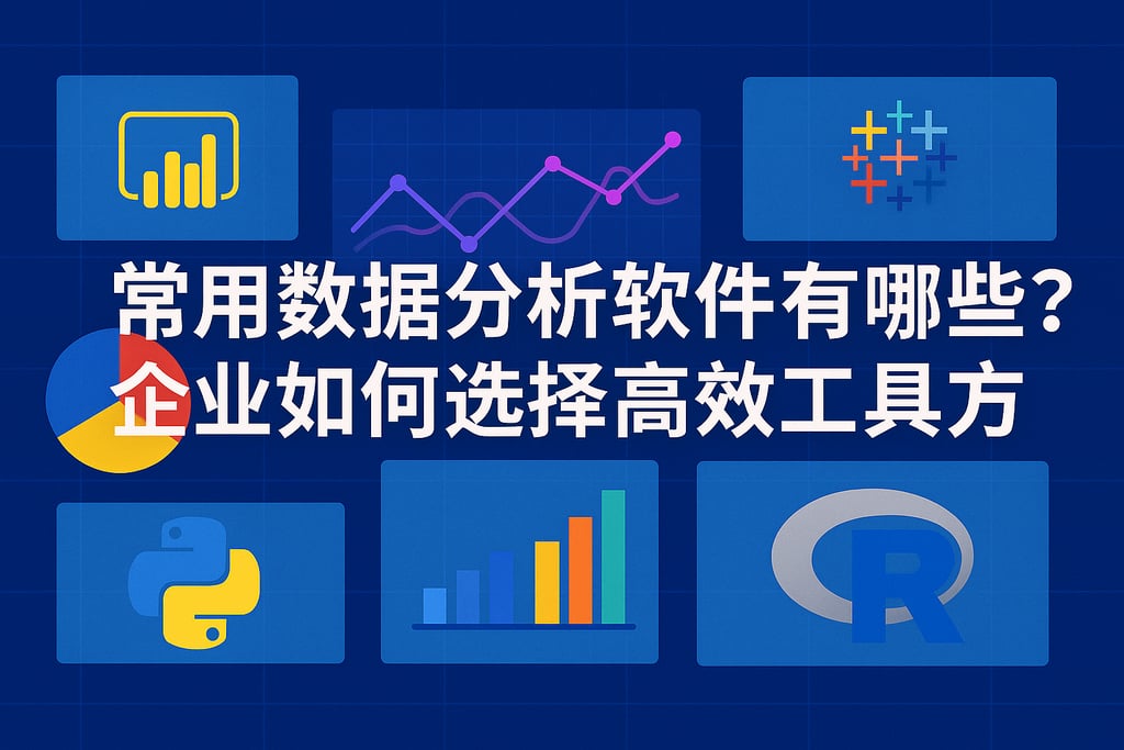常用数据分析软件有哪些？企业如何选择高效工具方案