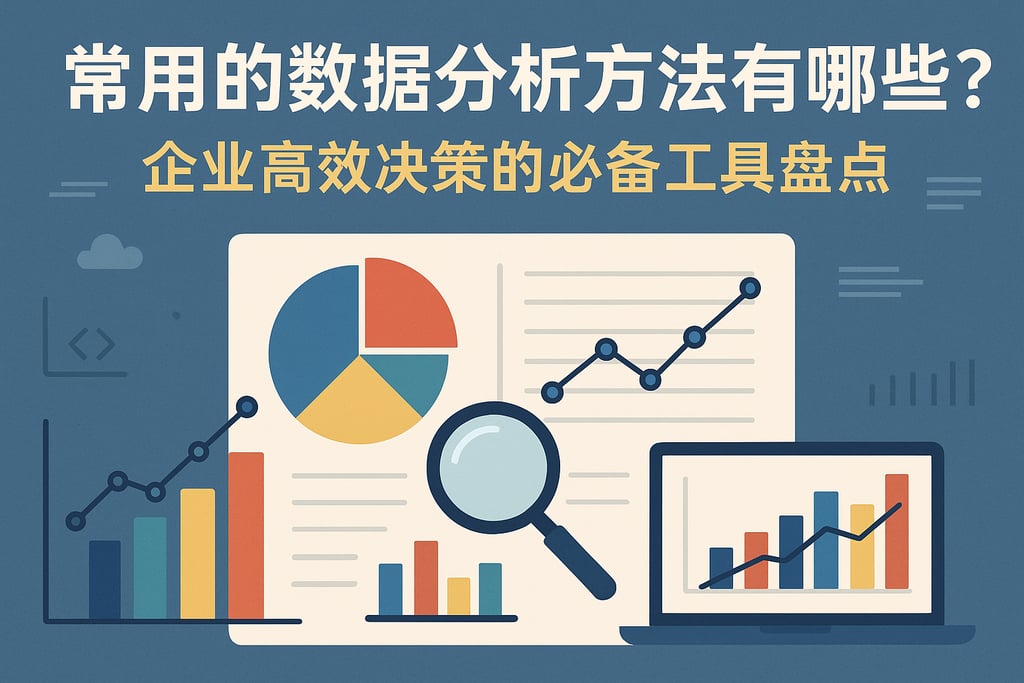 常用的数据分析方法有哪些？企业高效决策的必备工具盘点