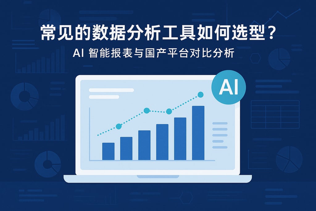 常见的数据分析工具如何选型？AI智能报表与国产平台对比分析