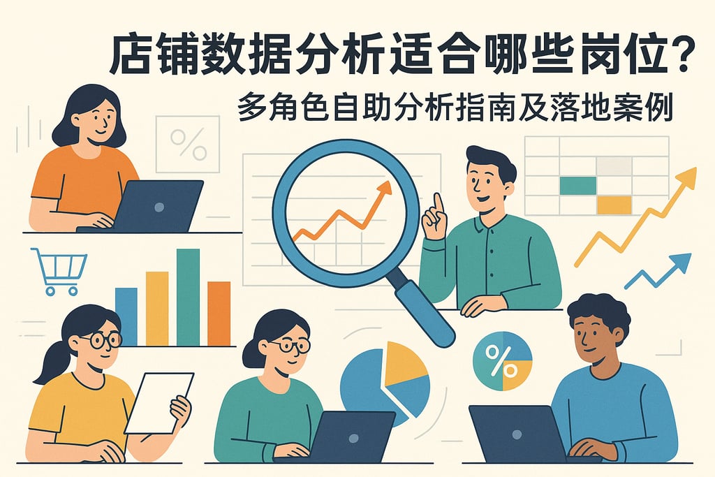 店铺数据分析适合哪些岗位？多角色自助分析指南及落地案例