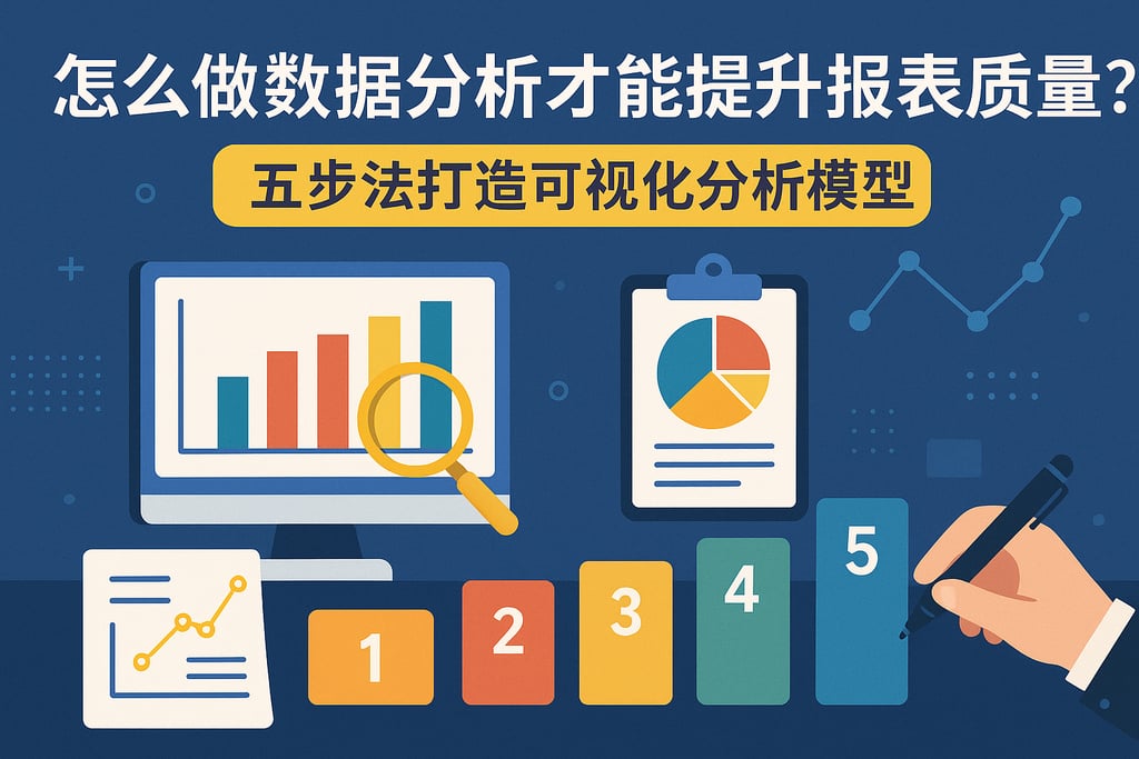 怎么做数据分析才能提升报表质量？五步法打造可视化分析模型