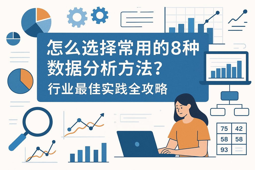 怎么选择常用的8种数据分析方法？行业最佳实践全攻略