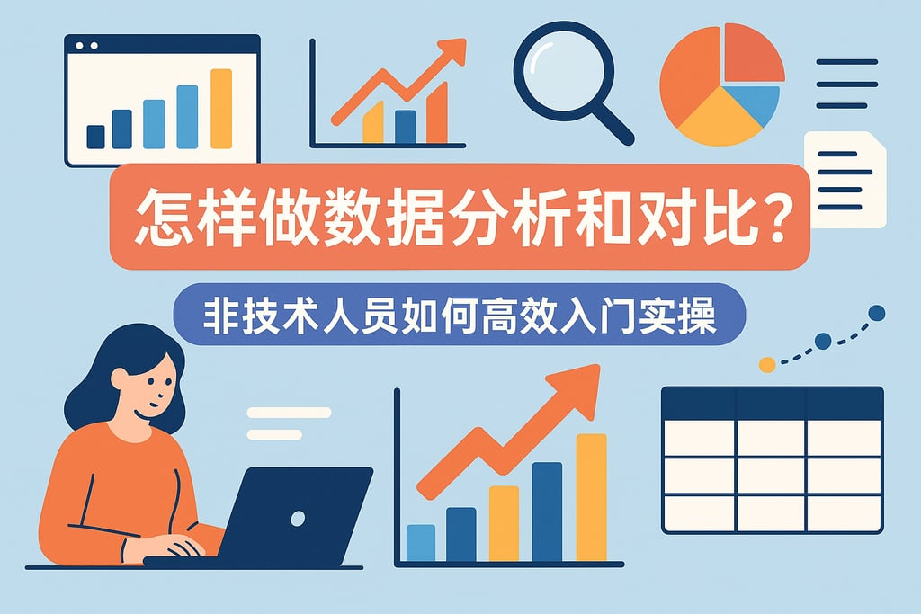 怎样做数据分析和对比？非技术人员如何高效入门实操
