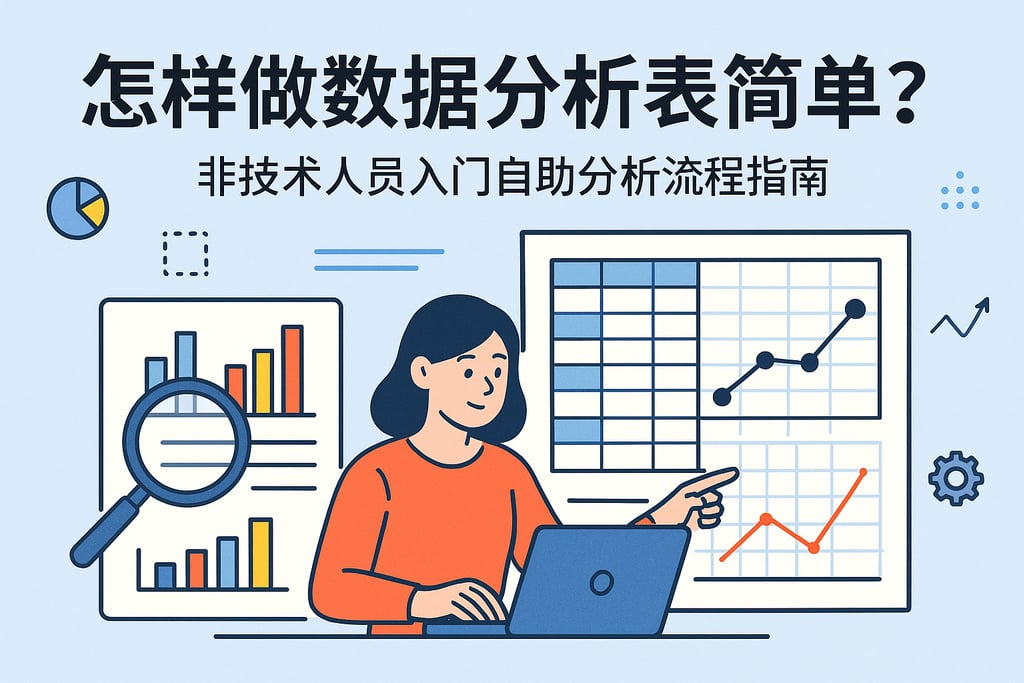 怎样做数据分析表简单？非技术人员入门自助分析流程指南