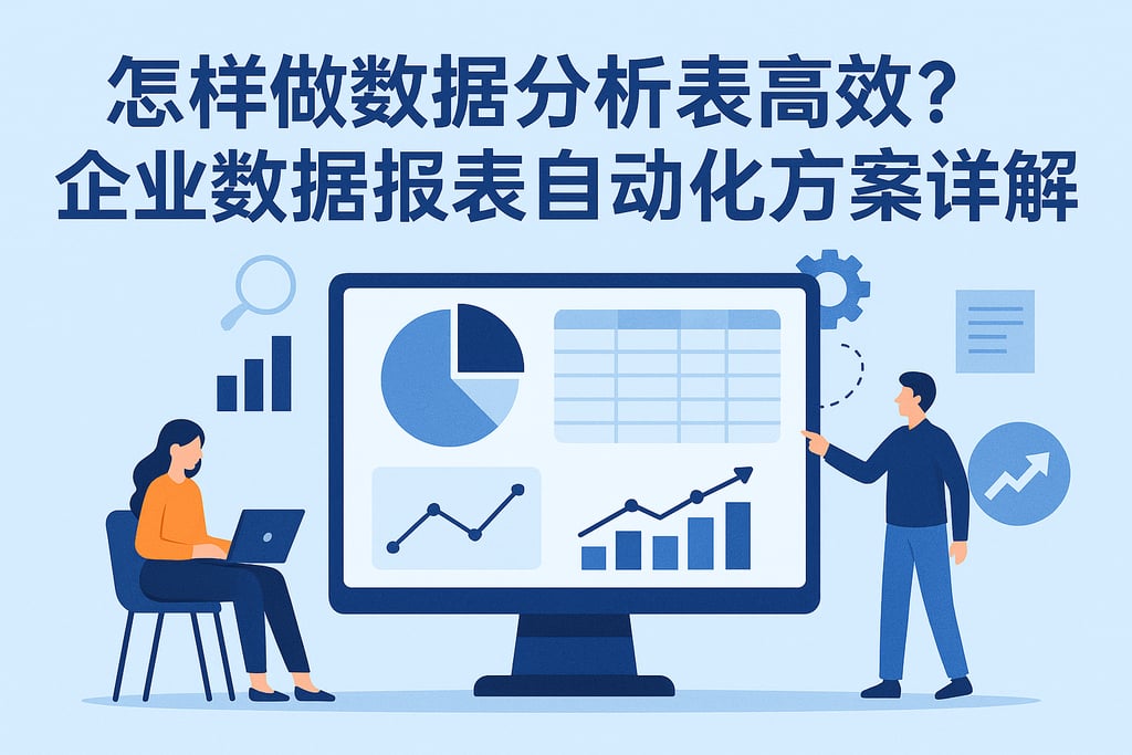 怎样做数据分析表高效？企业数据报表自动化方案详解