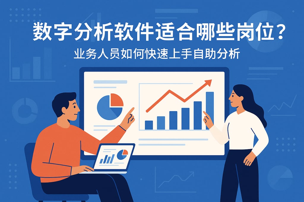 数字分析软件适合哪些岗位？业务人员如何快速上手自助分析
