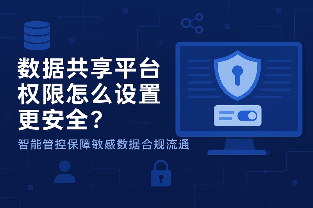 数据共享平台权限怎么设置更安全？智能管控保障敏感数据合规流通