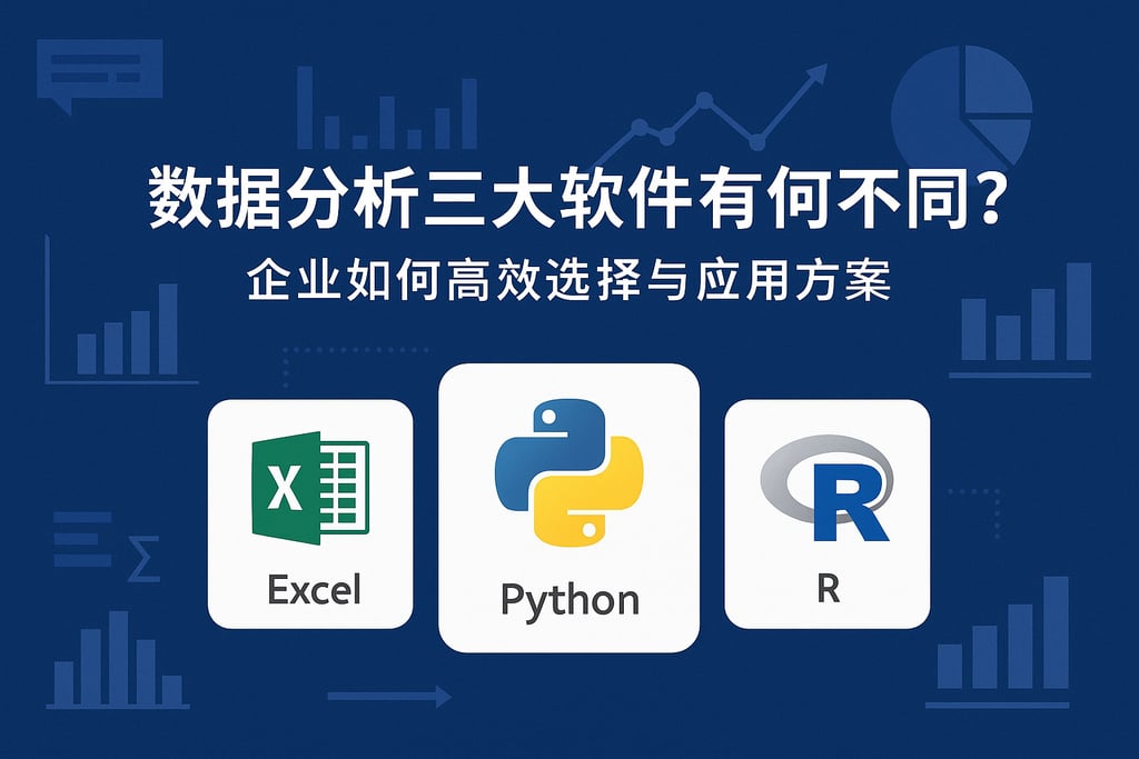 数据分析三大软件有何不同？企业如何高效选择与应用方案