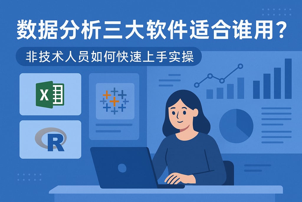 数据分析三大软件适合谁用？非技术人员如何快速上手实操