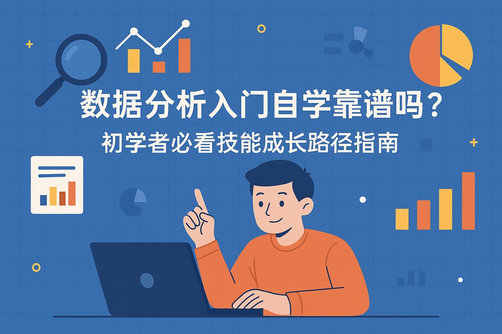 数据分析入门自学靠谱吗？初学者必看技能成长路径指南