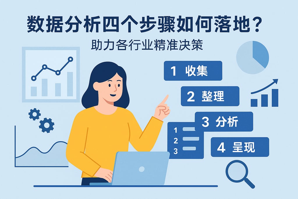 数据分析四个步骤如何落地？助力各行业精准决策