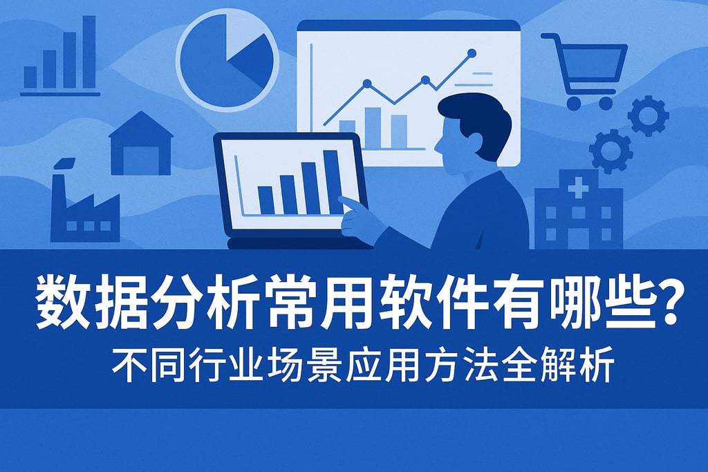 数据分析常用软件有哪些？不同行业场景应用方法全解析
