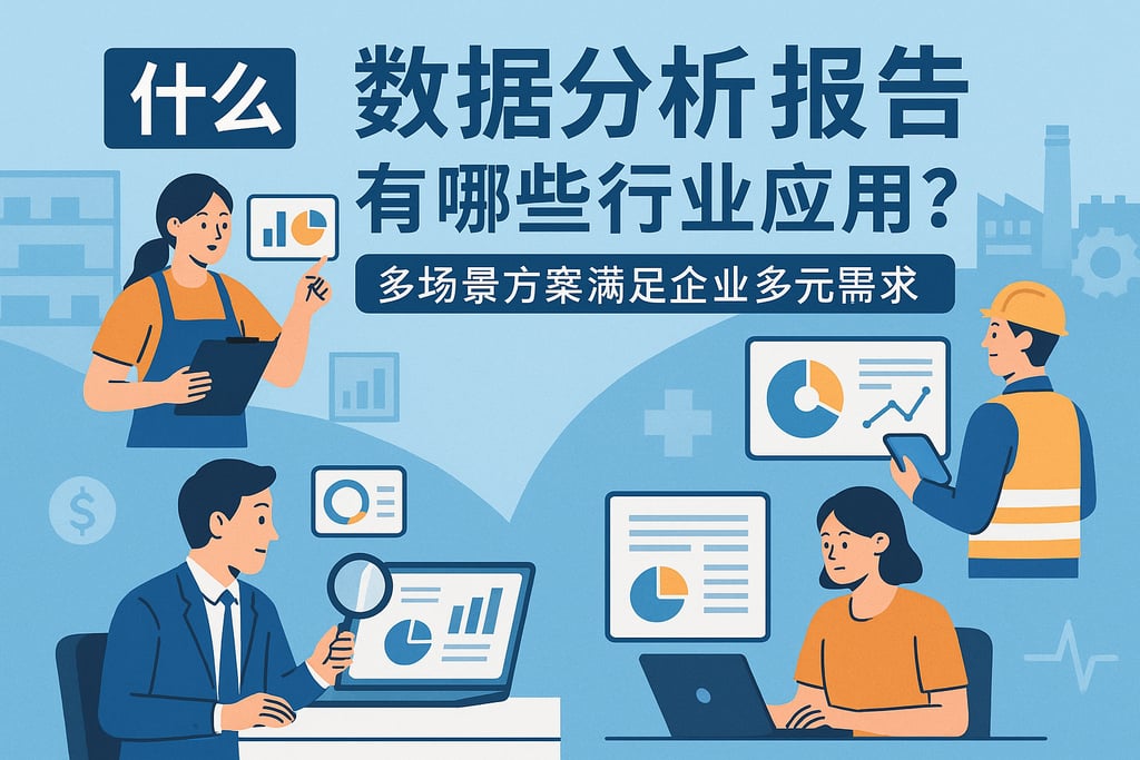 数据分析报告有哪些行业应用？多场景方案满足企业多元需求